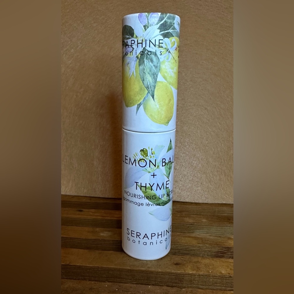 Seraphine Botanicals Lemon Balm + Thyme Nourishing Lip Scrub